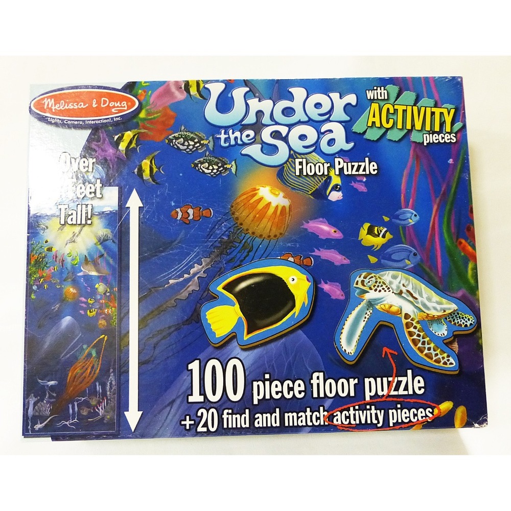 Melissa & Doug puzzle under the sea 100 piece floor puzzle educational kids toy